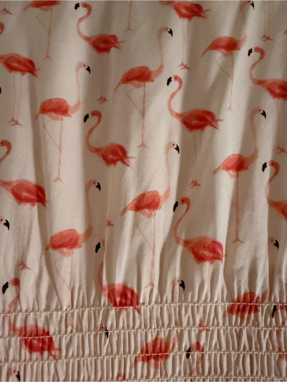 Kate spade silk dress excellent condition Sleeveless with Coral Flamingo Print